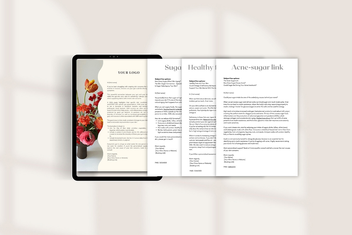 Skin Template Bundle, a Social Media Template by Naturopath Hub (Photo 8 of 9)