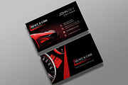 Rent a Car Business Card, a Business Card Template by designerzDukan (Thumbnail 2 of 2)