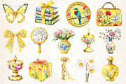 Yellow Chinoiserie Mothers Day, an Illustration by Dream Creation (Thumbnail 3 of 4)