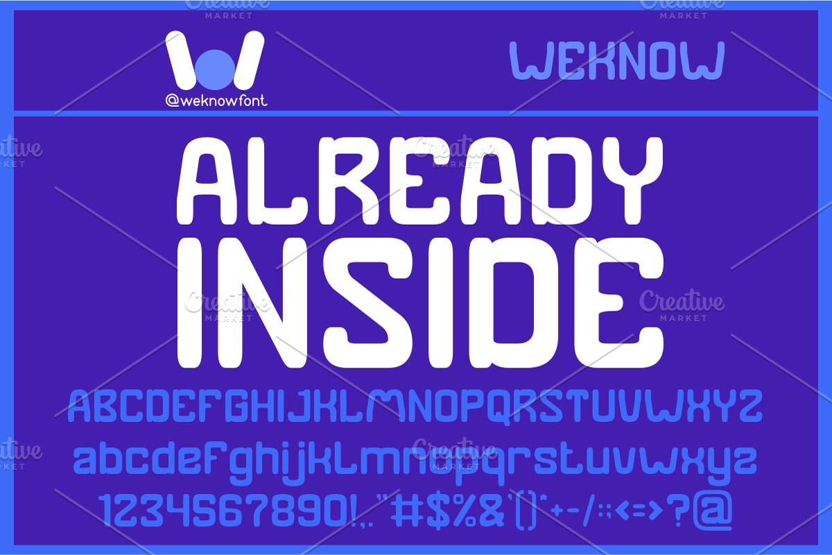 Already Inside font, a Font by weknow (Photo 1 of 5)