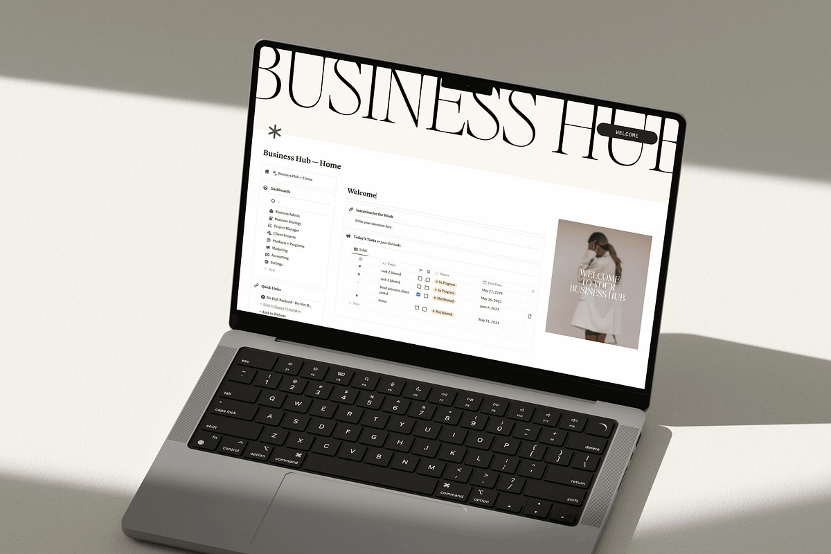 All-in-One Notion Biz Hub - Solo, a Templates & Theme by 89 Golden Blvd (Photo 2 of 7)