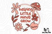 Teacher Boho Floral SVG PNG Bundle, an Illustration by Ya_ Design Store (Thumbnail 5 of 17)
