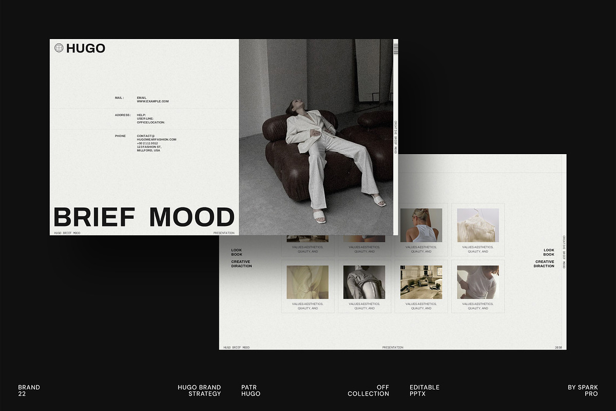 HUGO | Brief Mood, a Presentation Template by SparkPro (Photo 1 of 10)