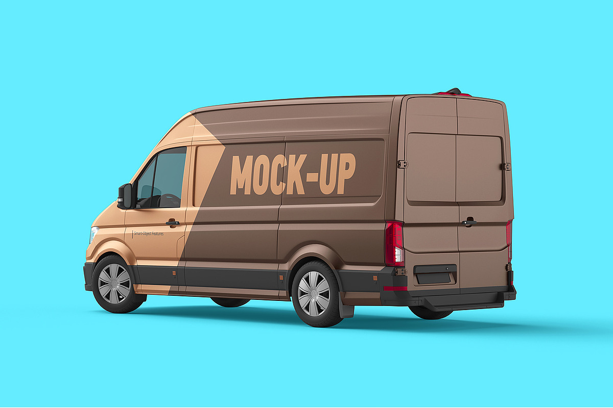 Cargo Van Mockup Set, a Product Mockup by WebAndCat (Photo 8 of 12)