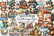 Cute Little Campers Clipart, an Illustration by Designking (Thumbnail 1 of 4)