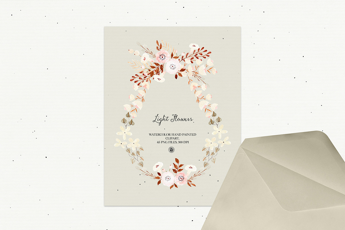Light Flowers - watercolor set 2021, an Illustration by Webvilla Studio