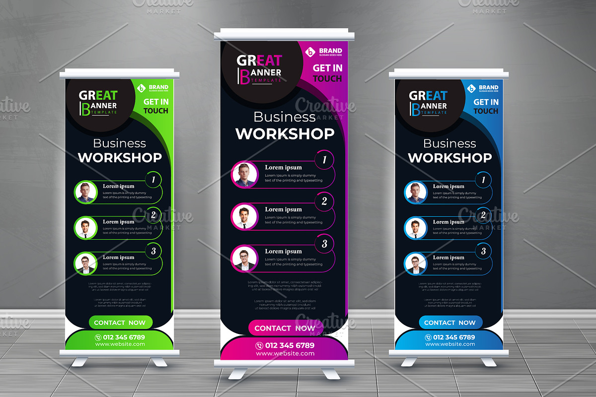Creative Business Roll Up banner, a Poster Template by Graphicbonny