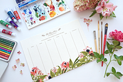 Flower Planning, a Stationery Template by AnzhelikaGerman (Thumbnail 1 of 4)