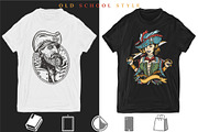 Pirates old school tattoo, a Background Graphic by intueri (Thumbnail 7 of 7)