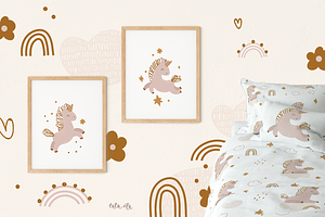 Unicorn Clipart & Patterns