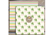 Aloe Vera Digital Papers and Clipart, a Pattern Graphic by JennyL Designs (Thumbnail 8 of 8)