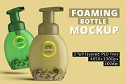 Foaming Soap Dispenser Bottle Mockup, a Cups & Container Mockup by Digitalphaser (Thumbnail 1 of 8)