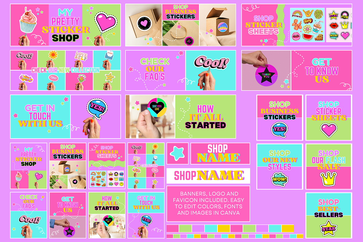 Shopify Theme - Sticker Store, a Shopify Template by SunshineStudioBoutique (Photo 6 of 10)