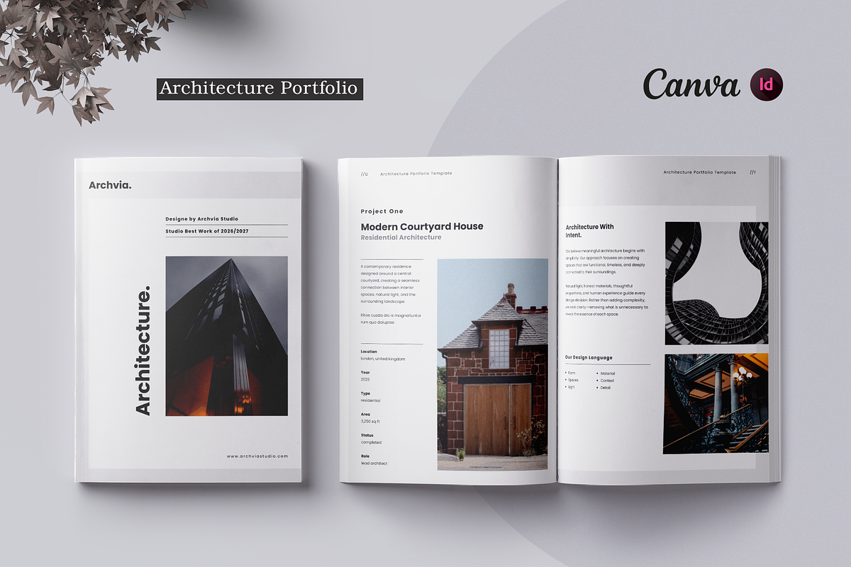 Architecture Portfolio, a Brochure Template by ArtisticLand (Photo 1 of 12)