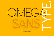 Omega Sans, a Sans Serif Font by Anthony James (Thumbnail 1 of 8)