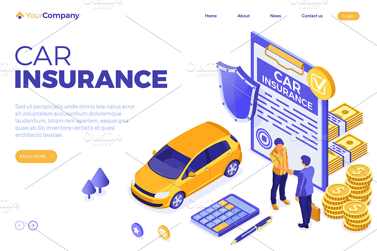 Car Insurance Services Concepts, a Finance Illustration by TAlex (Photo 2 of 6)