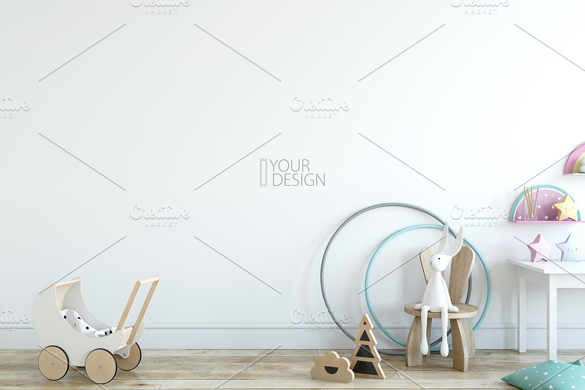 KIDS WALL & FRAMES Mockup Bundle - 4, a Product Mockup by Yuri-U (Photo 13 of 38)