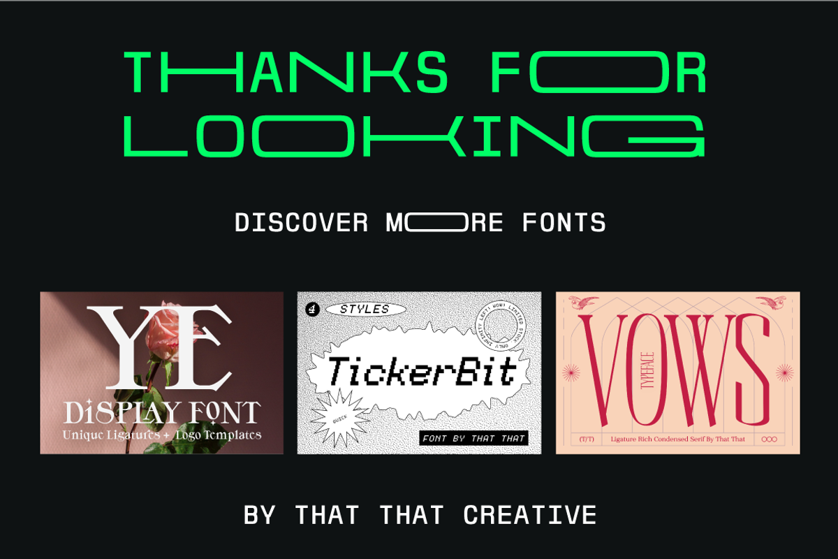 SALE: Mostest Mono Font Family, a Font by That That Creative (Photo 10 of 10)