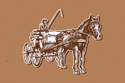 Vector illustration of open carriage, an Animal Illustration by CatMadePattern (Thumbnail 3 of 3)