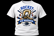Ice Warrior Hockey Logo Design, an Object Graphic by Artivon (Thumbnail 1 of 3)