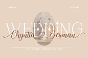 Wedding Chyntia Oesman, a Handwritten Font by Struggle Studio (Thumbnail 1 of 13)