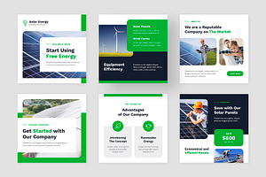 Solar Energy Instagram Templates