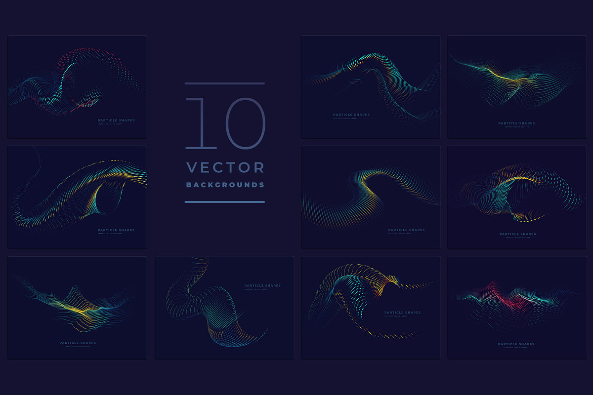 Particle backgrounds vol 5, a Templates & Theme by blauananas (Photo 2 of 7)