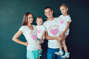 Happy Family T-Shirt Mock-Up, a Shirt Mockup by Freeman Studio (Thumbnail 11 of 13)