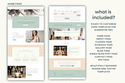 Yoga Studio Elementor Template, a WordPress Template by Templatez.Co (Thumbnail 2 of 9)