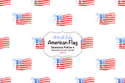 Preppy American Flag Seamless File, a Pattern Graphic by KisbyArt (Thumbnail 1 of 3)