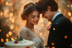 Couple shares an intimate moment dur, a Photo by Tanuart