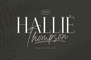 Hallie Thompson - Elegant Font Duo