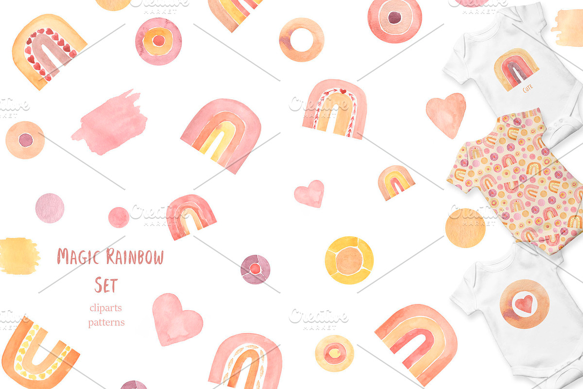 Magic rainbow set, an Object Illustration by MayaNavits (Photo 1 of 11)