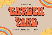 Garden Yard, a Sans Serif Font by HATFSTUDIO (Thumbnail 1 of 8)