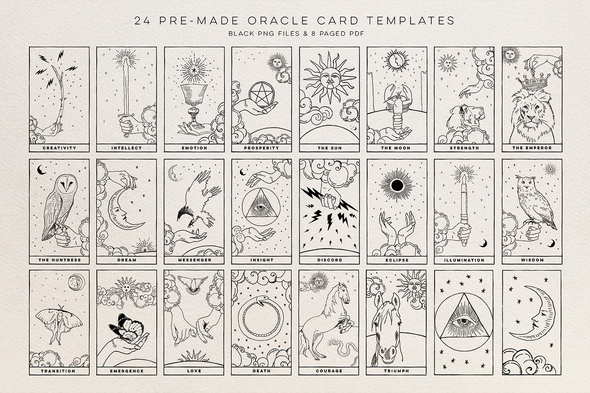 Celestial Oracle: Tarot Clipart SVGs, an Object Graphic by Blixa 6 Studios (Photo 18 of 26)