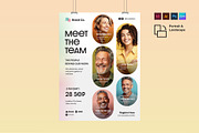 Meet The Team Flyer Poster Template, a Poster Template by BrandPacks (Thumbnail 5 of 5)