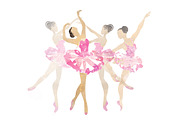 Pink ballet.watercolor, a Person Illustration by art_mouse (Thumbnail 7 of 7)