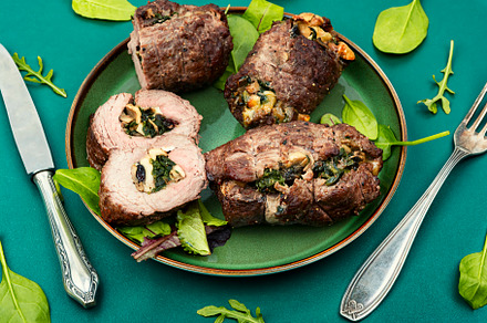 Delicious fried beef roll filled, a Food & Drink Photo by MLunov MLunov