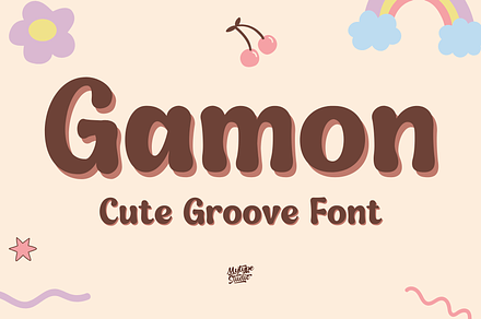 Gamon - Cute Groove Font