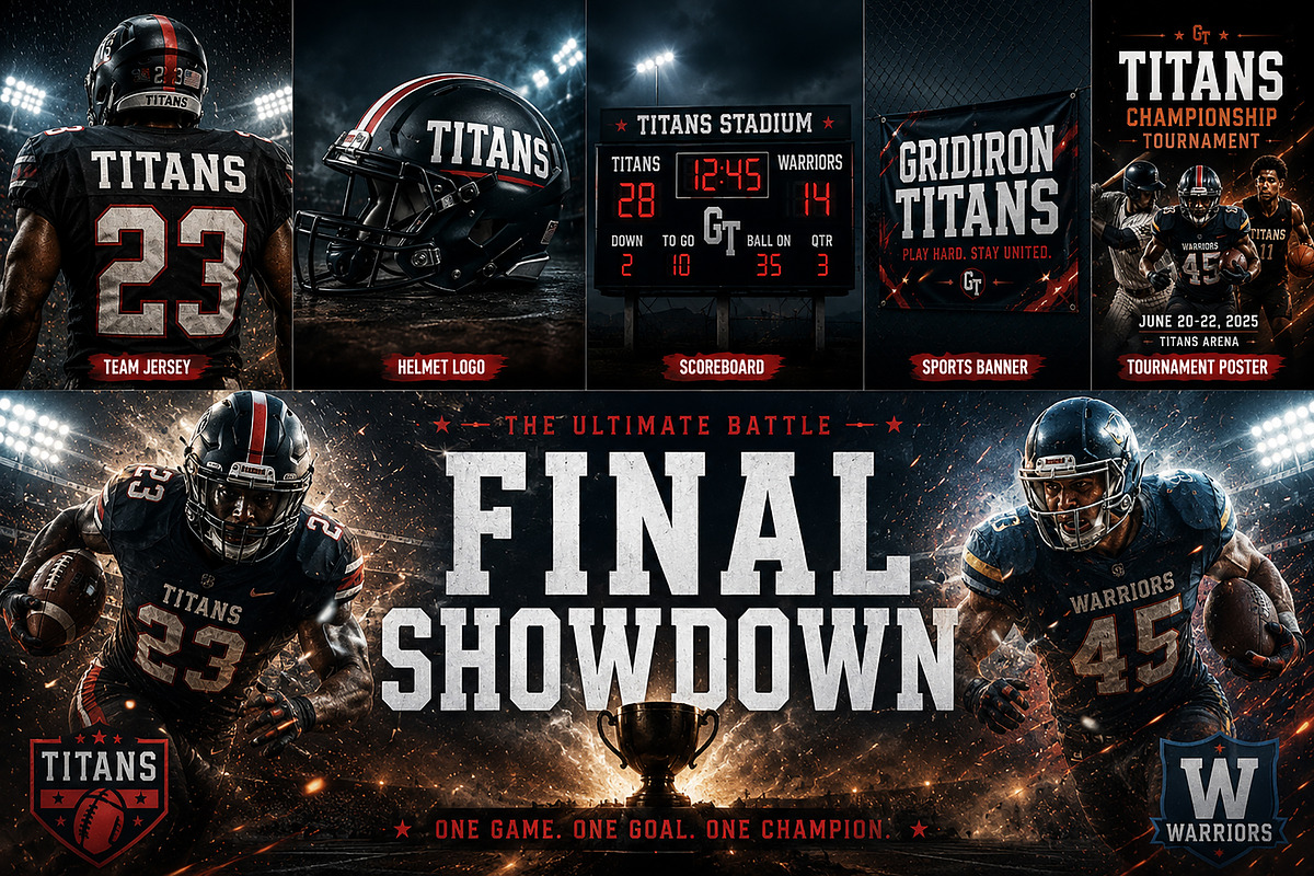 Gridiron Titans, a Slab Serif Font by Wow Magic (Photo 4 of 6)