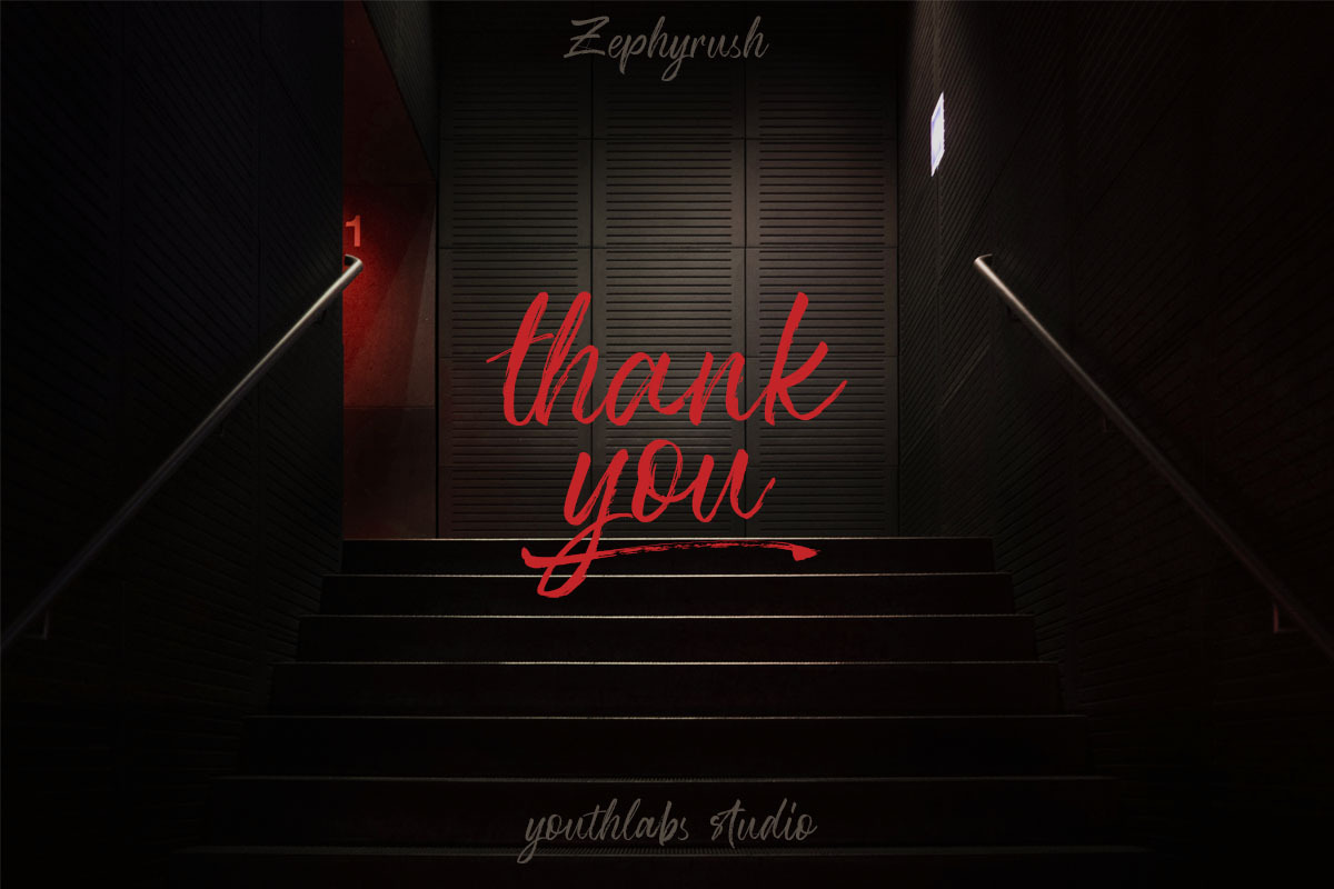 Zephyrush Handwritten Brush Font, a Script Font by Youthlabs Studio (Photo 9 of 9)