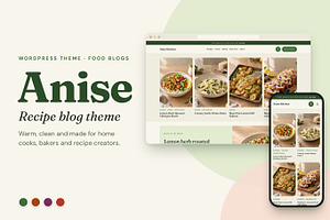 Anise Food Blog WordPress Theme, a WordPress Template by AZ-Theme