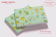 Framed Fantasia Prints & Patterns, a Pattern Graphic by GND ART STUDIO (Thumbnail 3 of 8)