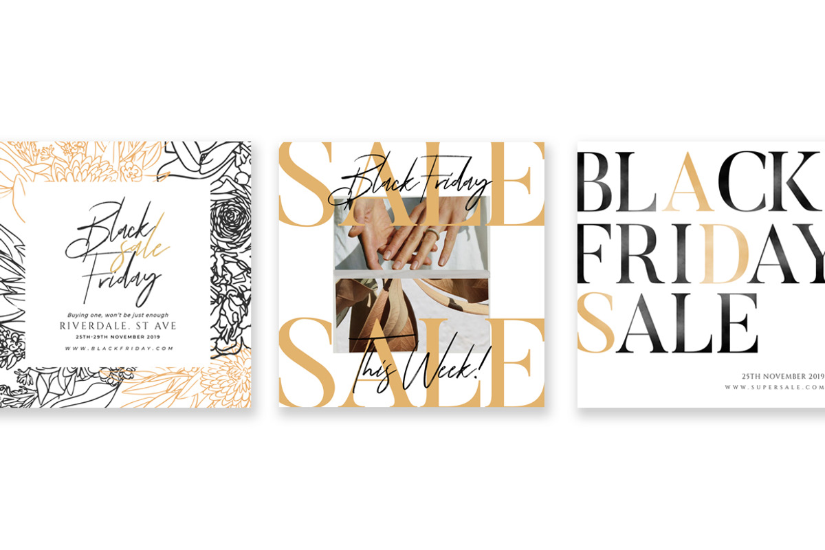 PS & Canva BLACK FRIDAY Social Media, a Social Media Template by Eviory (Photo 5 of 13)