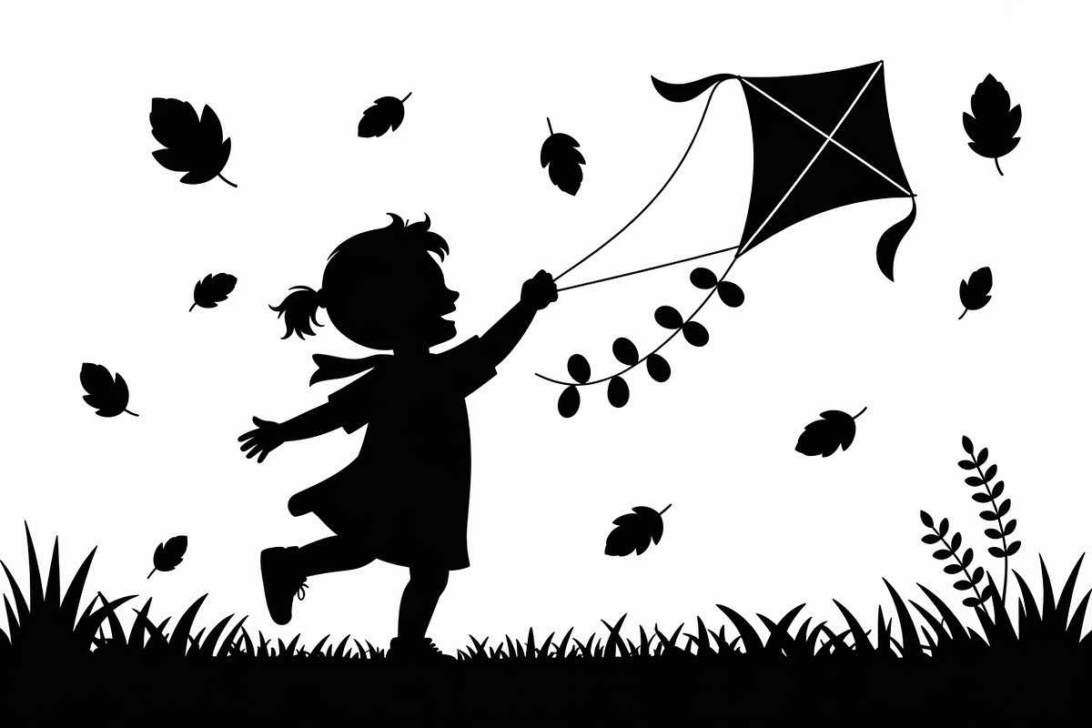 Kids Flying Kite Laser Cut Bundle, an Object Illustration by balal (Photo 5 of 11)