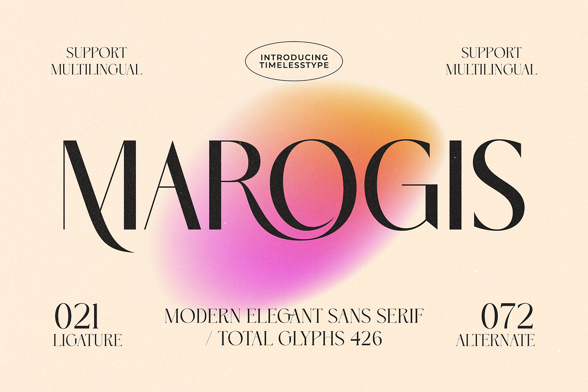 Marogis Elegant Sans Serif Font, a Sans Serif Font by timelesstype.co (Photo 1 of 20)