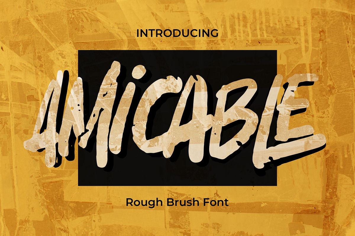 Amicable Handwritten Brush font, a Script Font by Gassstype (Photo 1 of 8)