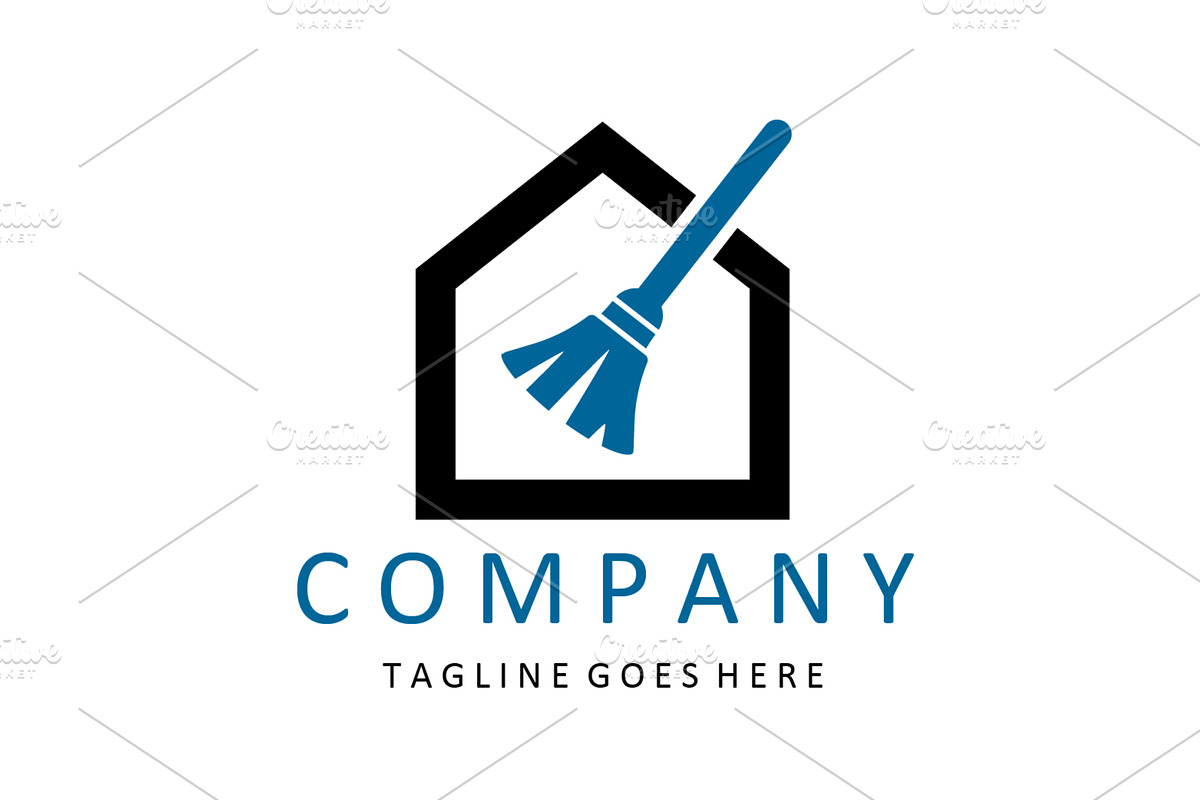 Cleaning logo. Corporate identity, a Work Illustration by GraphicHouse