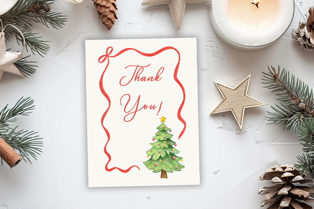 Watercolor Christmas Frames Clipart, a Seasonal Illustration by SvetaArtStore (Photo 8 of 8)