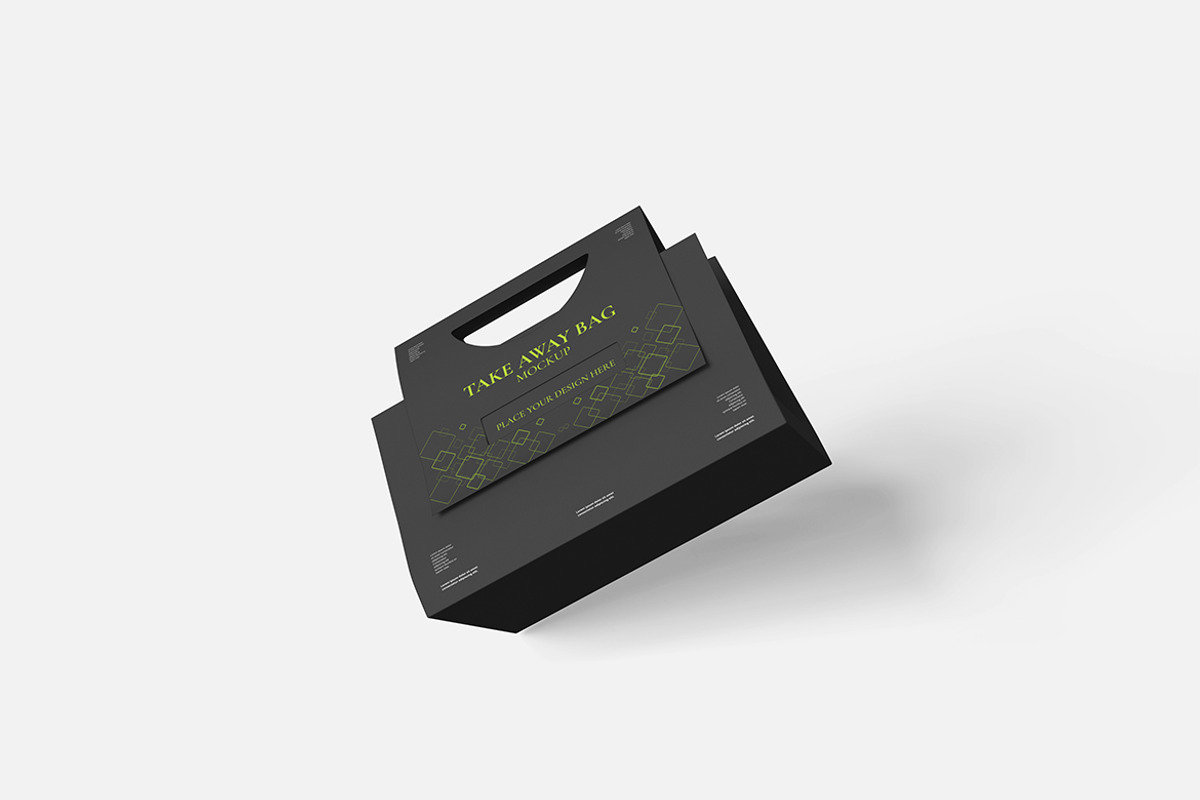 Take Away Bag Mockup, a Product Mockup by Indah (Photo 4 of 6)